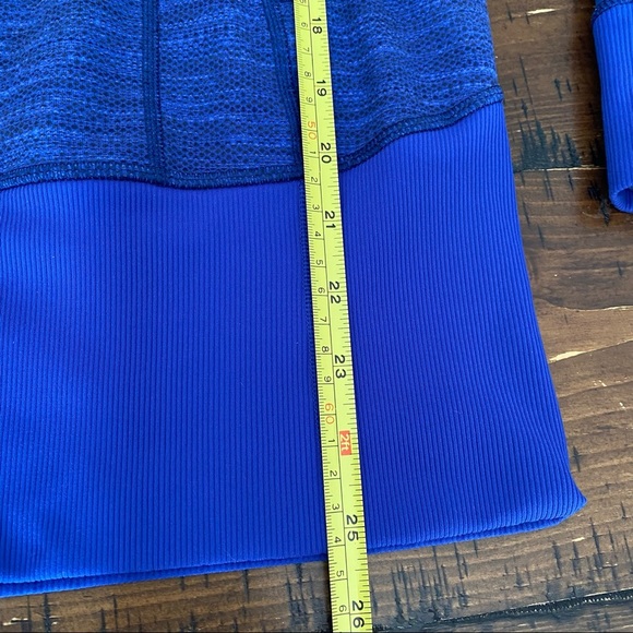 Women's Blue Zip-Up Hoodie - Picture 10 of 16
